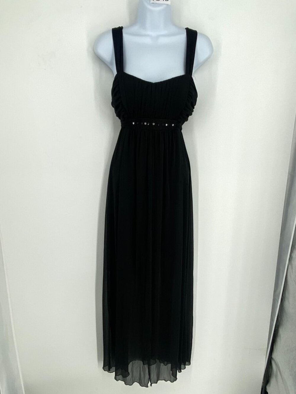 Vintage Connected Apparel Black High Low Dress Whimsygoth Sheer Size 6 Gothic